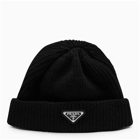 prada hat black|prada black beanie.